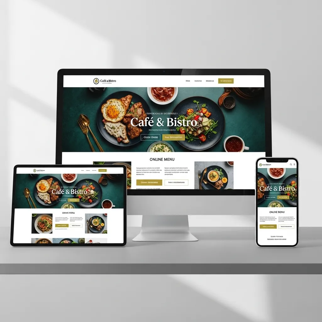 website design for cafe and bistro