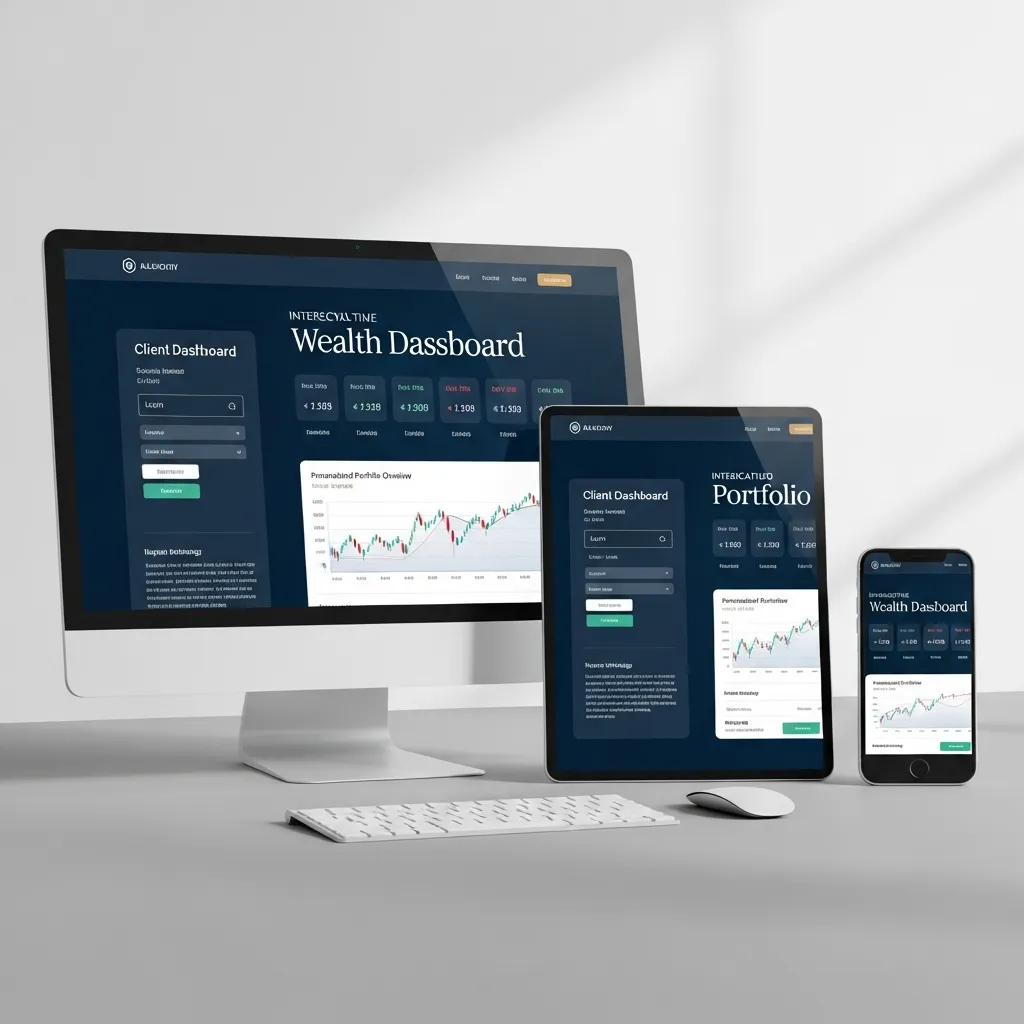 website design for customized dashboard
