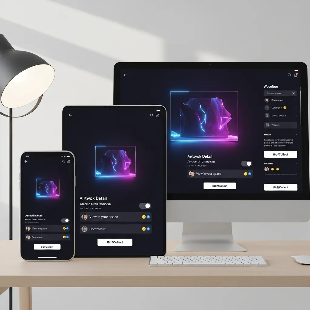 curated digital art gallery nft showcase