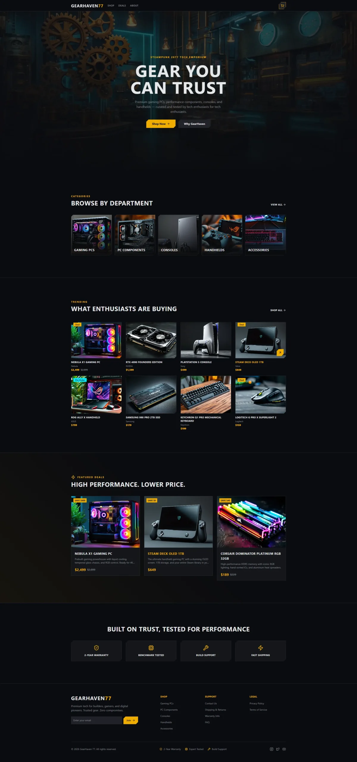 Tech Gear Online Store