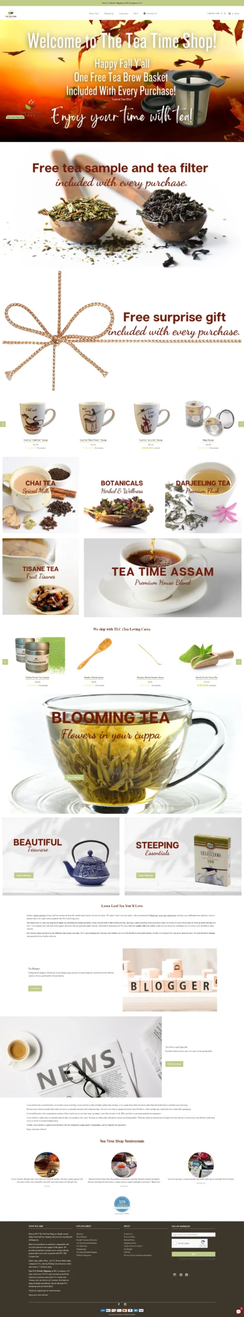 TeaTime WooCommerce store by WPDriven